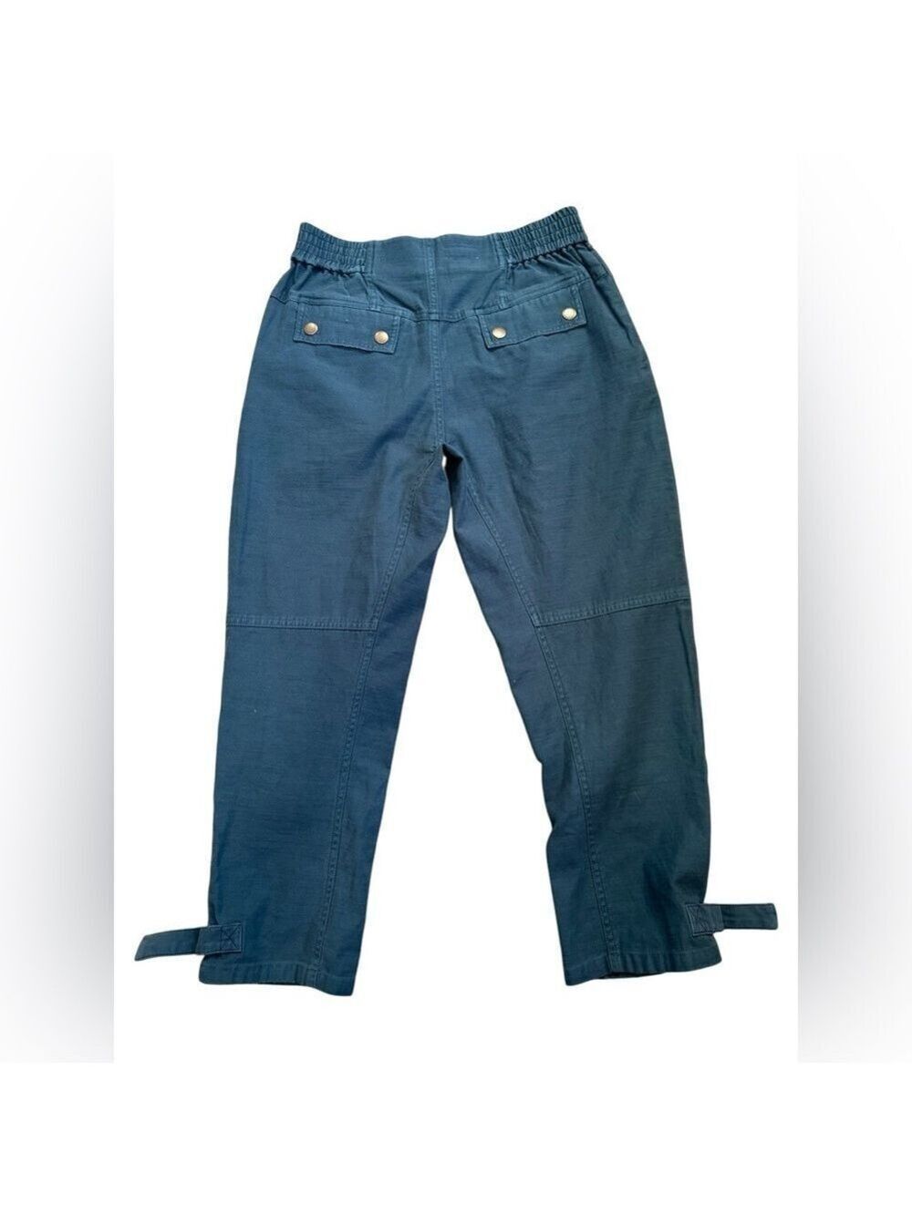 Pilcro Anthropologie Women’s Surplus Cargo Ankle Pants Slouchy Oversized Blue XS - Picture 4 of 9